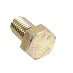 Oryginalna śruba z łbem sześciokątnym i pełnym gwintem o wymiarach M12 x 20 i klasie twardości 8.8 stosowana w maszynach rolniczych marki Claas