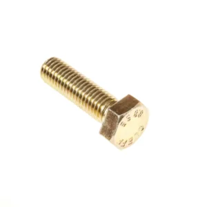 Oryginalna śruba z łbem sześciokątnym i pełnym gwintem o wymiarach M10 x 35 i klasie twardości 8.8 stosowana w maszynach rolniczych marki Claas