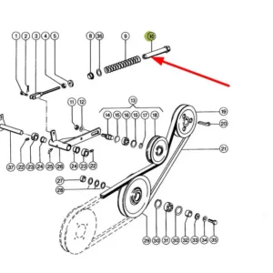 Oryginalne prowadzenie sprężyny napędu kosy o numerze katalogowym 724103.1