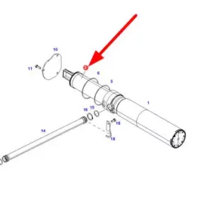 Filtr hydrauliki wkład o numerze katalogowym H530101490200, stosowany w ciągnikach rolniczych marek Challenger oraz Fendt schemat.