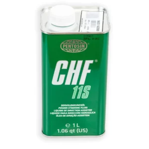 Oryginalny płyn hydrauliczny Pentosin CHF 11S w opakowaniu o pojemności 1 litra stosowany do układów hamulcowych i sprzęgieł ciągników rolniczych marki Fendt.