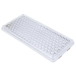 Odblask prostokątny biały o wymiarach 105 x 7 x 51 mm i numerze katalogowym 1415-000200