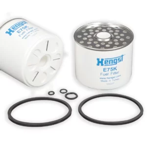 Filtr paliwa silnika marki Hengst stanowiący wysokiej jakości zamiennik oryginalnego filtra marki Claas