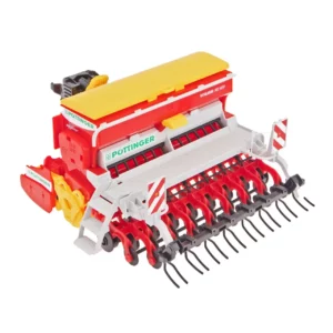 Wykonany w skali 1:16 z wysokojakościowego tworzywa sztucznego siewnika Pottinger Vitasem 302ADD marki Bruder o numerze katalogowym U02347. Model o wymiarach 25 x 20 x 12