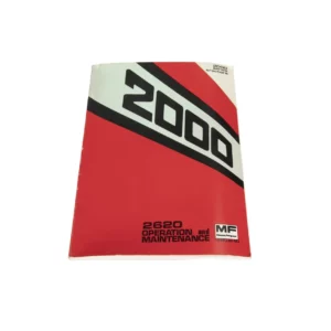 Oryginalna instrukcja obsługi w języku angielskim do ciągnika marki  Massey Ferguson 2620.