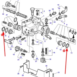 Oryginalny pierścień zabezpieczający zaworu mokrego sprzęgła o numerze katalogowym 3010481X1