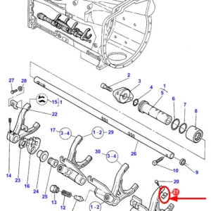 Oryginalny kamień widełek montowany w ciągnikach rolniczych marki Massey Ferguson