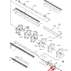 Oryginalne łożysko samonastawne bębna młócącego o numerze katalogowym D41705700, stosowane w kombajnach zbożowych marek Challenger, Fendt oraz Maasey Ferguson schemat.