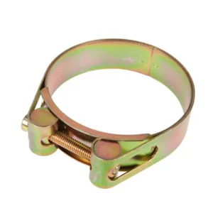 Oryginalna opaska zaciskowa o wymiarach 50-60 i numerze katalogowym V602061670 stosowana w ciągnikach rolniczych marki Massey Ferguson.