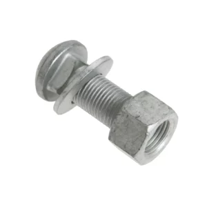 Oryginalna śruba z nakrętką  felgi przedniego koła o numerze katalogowym VA049589