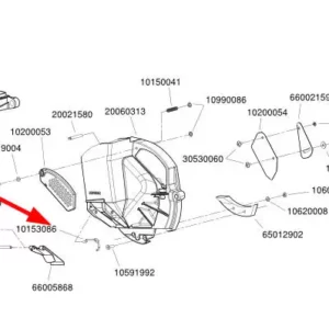 Oryginalna sprężyna zasuwki dla sekcji wysiewającej o numerze katalogowym 10153086, stosowana w siewnikach marki Monosem