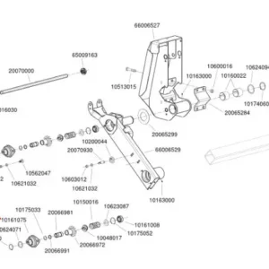 Oryginalne łożysko z oprawą Gay-40 nppb o numerze katalogowym 10161075, stosowane w siewnikach marki Monosem schemat.