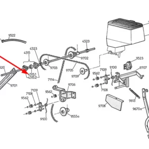 Oryginalna łożysko kulkowe z otworem sześciokątnym o numerze katalogowym 10161083, stosowane w siewnikach marki Monosem.
