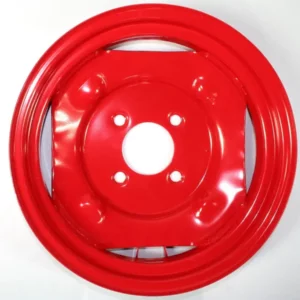 Oryginalna felga koła przedniego o wymiarach 3.00 x15 - 14P45 / Koło 5 00x 15 DP 45 i numerze katalogowym 10210068