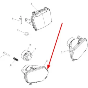Oryginalna lampa przednia prawa