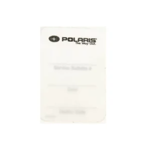Oryginalna naklejka stosowana w qudach marki Polaris.