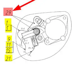 Oryginalna osłona wtyczki przewodu o numerze katalogowym 100020139, stosowane w kombajnach zbożowych marki Rostselmash- schemat.