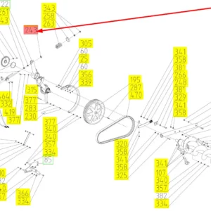 Oryginalna tuleja o numerze katalogowym 100028730, stosowana w kombajnach zbożowych marki Rostselmash schemat.