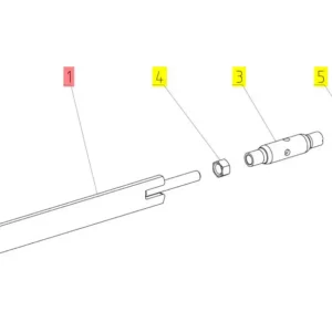 Oryginalna główka cięgna o numerze katalogowym 100036350, stosowana w kombajnach zbożowych marki Rostselmash schemat.