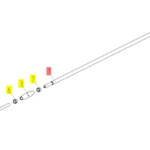 Oryginalne cięgno o numerze katalogowym 100036621, stosowane w kombajnach zbożowych marki Rostselmash schemat.