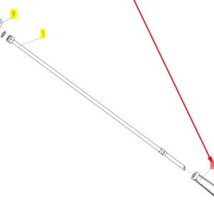 Oryginalny filterek przewodu paliwowego o numerze katalogowym 100046293, stosowany w kombajnach zbożowych marki Rostselmash schemat.