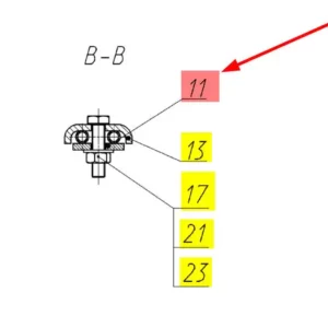 Oryginalna płytka mocowania przewodów hamulcowych o numerze katalogowym 100052673, stosowana w kombajnach zbożowych marki Rostselmash schemat.