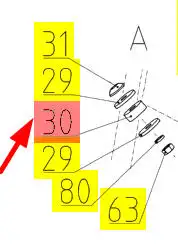 Oryginalna tuleja amortyzująca o numerze katalogowym 100053150, stosowana w kombajnach zbożowych marki Rostselmash- schemat.
