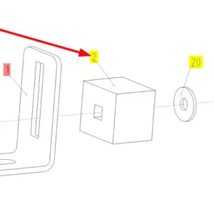 Oryginalna uszczelka o numerze katalogowym 100074754, stosowana w kombajnach zbożowych marki Rostselmash schemat.