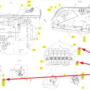 Oryginalna śruba o wymierze M6 i numerze katalogowym 100094985, stosowana w kombajnach zbożowych marki Rostselmash.