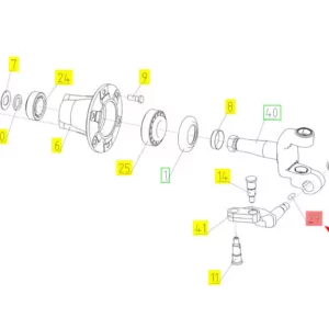 Oryginalny klin o wymiarze 12 x 8 x 40 i numerze katalogowym 100126655, stosowany w kombajnach zbożowych marki Rostselmash schemat