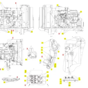 Oryginalna osłona wtyczki przewodu o numerze katalogowym 100133063, stosowana w kombajnach zbożowych marki Rostselmash schemat.