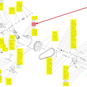 Oryginalna półobręcz koła pasowego o numerze katalogowym 100161511, stosowana w kombajnach zbożowych marki Rostselmash schemat.