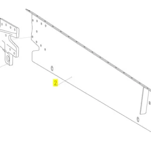 Oryginalne mocowanie sita o numerze katalogowym 100165801, stosowane w kombajnach zbożowych marki Rostselmash schemat.