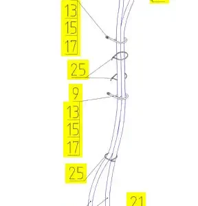 Oryginalna nakrętka M27 x 1,5 o numerze katalgoowym 100172394, stosowana w kombajanch zbożowych marki Rostselmash- schemat.