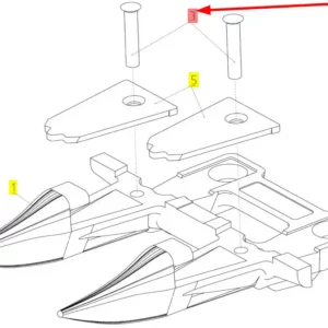 Oryginalny nit o numerze katalogowym 100182305, stosowany w hederach marki Rostselmash schemat