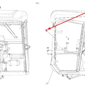 Oryginalna wiązka elektryczna o numerze katalogowym 100218474, stosowana w kombajnach zbożowych marki Rostselmash schemat.