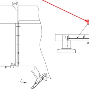 Oryginalna wiązka czujnika układu czyszczenia o numerze katalogowym 100219619, stsoowana w kombajnach zbożowych marki Rostselmash schemat.