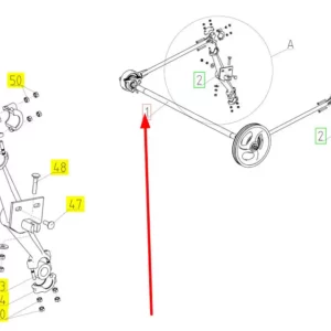 Oryginalny napęd sit o numerze katalogowym 100236715, stosowany w kombajnach zbożowych marki Rostselmash schemat.