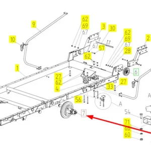 Oryginalne sprzęgło wentylatora o numerze katalogowym 100292516, stosowane w kombajnach zbożowych marki Rostselmash schemat.