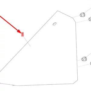 Oryginalny rozdzielacz łanu o numerze katalogowym 100339112, stosowany w hederach zbożowych marki Rostselmash. schemat