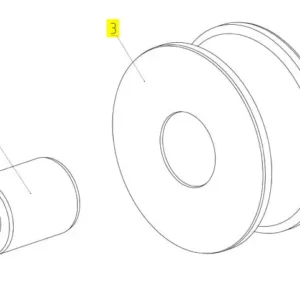Oryginalna tuleja o numerze katalogowym 100345772, stosowana w hederach zbożowych marki Rostselmash.