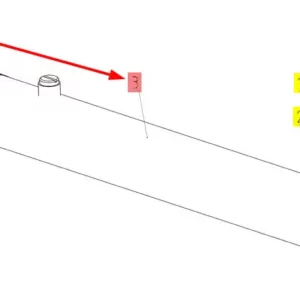 Oryginalny siłownik hydrauliczny o numerze katalogowym 100382651, stosowany w hederach zbożowych marki Rostselmash. Schemat