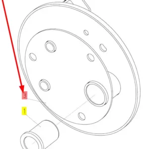 Oryginalne koło regulatora nagarniacza o numerze katalogowym 100422688, stosowane w hederach zbożowych marki Rostselmash schemat