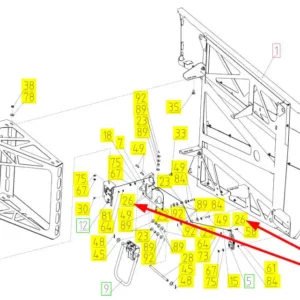 Oryginalna tuleja ustalająca o numerze katalogowym 100431894, stosowana w kombajnach zbożowych marki Rostselmash schemat.