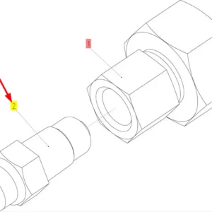 Oryginalny czujnik temperatury o numerze katalogowym 100449828, stosowany w kombajnach zbożowych marki Rostselmash schemat.