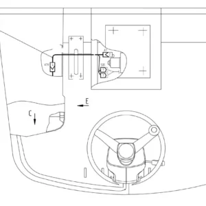 Oryginalna wiązka elektryczna o numerze katalogowym 100479954, stosowana w kombajnach zbożowych marki Rostselmash schemat.