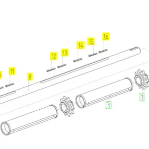 Oryginalna flansza o numerze katalogowym 100507669, stosowana w kombajnach zbożowych marki Rostselmash schemat.