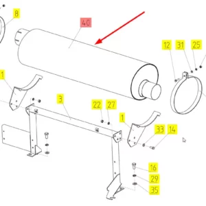 Oryginalny tłumik wydechowy