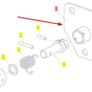 Oryginalna płytka zamka osłony o numerze 100607359