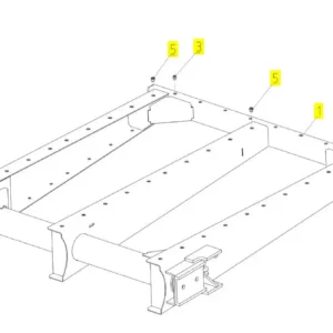 Oryginalny nit o numerze katalogowym 100618604, stosowany w kombajnach zbożowych marki Rostselmash.-schemat
